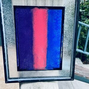 Bisexual Flag on Glass
